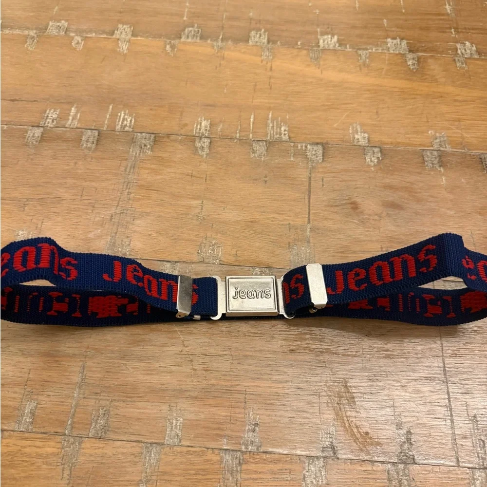 VTG Little Boy Blue and Red Jeans Belt